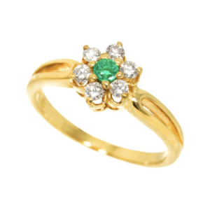 エメラルド 価値 ｜エメラルド[ミキモト リング]を買取しました。【真珠買取リパール】