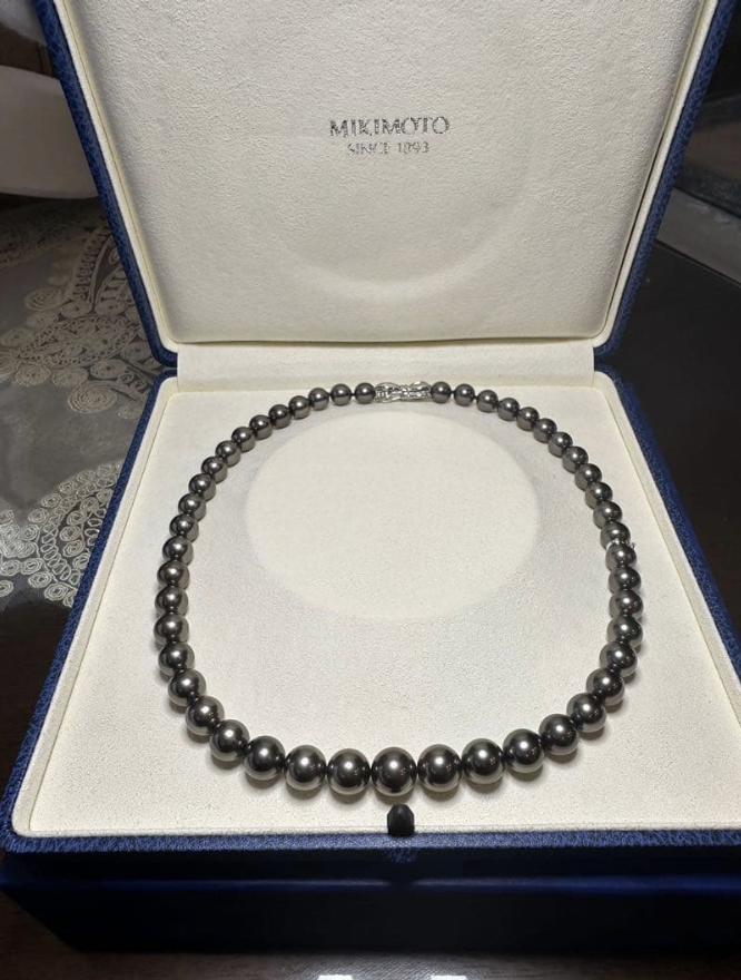 黒真珠 買取 ｜黒蝶真珠[ミキモト ネックレス]を買取しました。【真珠買取リパール】