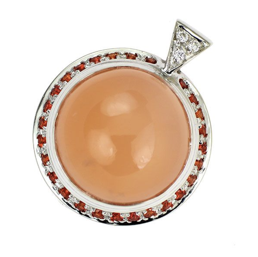 サファイア オレンジ ｜サファイア[ダイヤモンド ペンダントトップ]を買取しました。【真珠買取リパール】