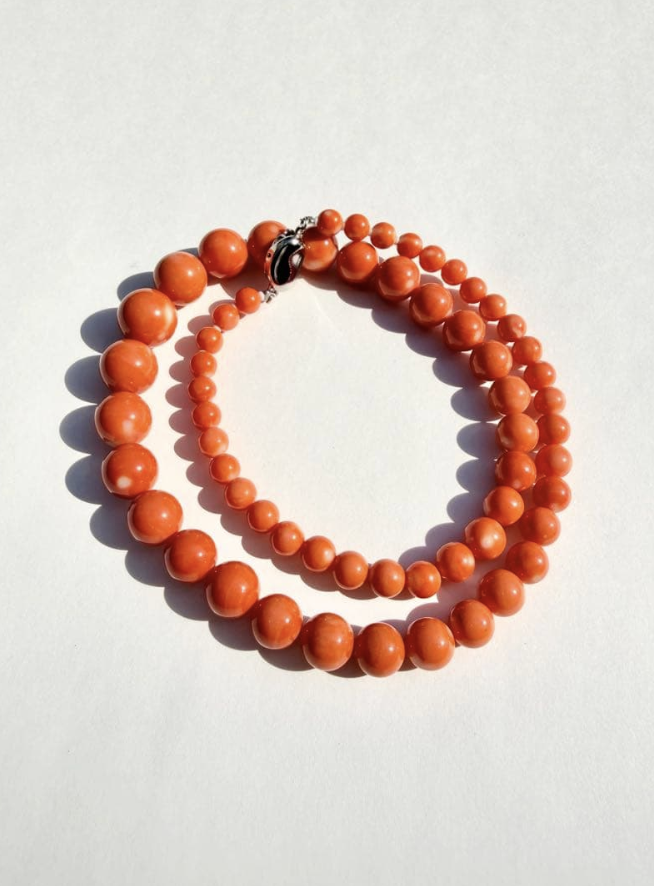 ピンク珊瑚 ネックレス 買取相場 ｜珊瑚[ピンク珊瑚 ネックレス]を買取しました。【真珠買取リパール】