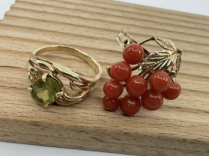 赤 珊瑚 指輪 ｜珊瑚[ヴィンテージ 指輪]を買取しました。【真珠買取リパール】