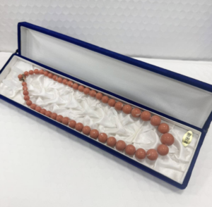 珊瑚 ネックレス ｜珊瑚[本珊瑚 赤サンゴ レッドコーラル ネックレス 金具K14 ゴールド ケース入り アクセサリー 魔除け]を買取しました。【真珠買取リパール】