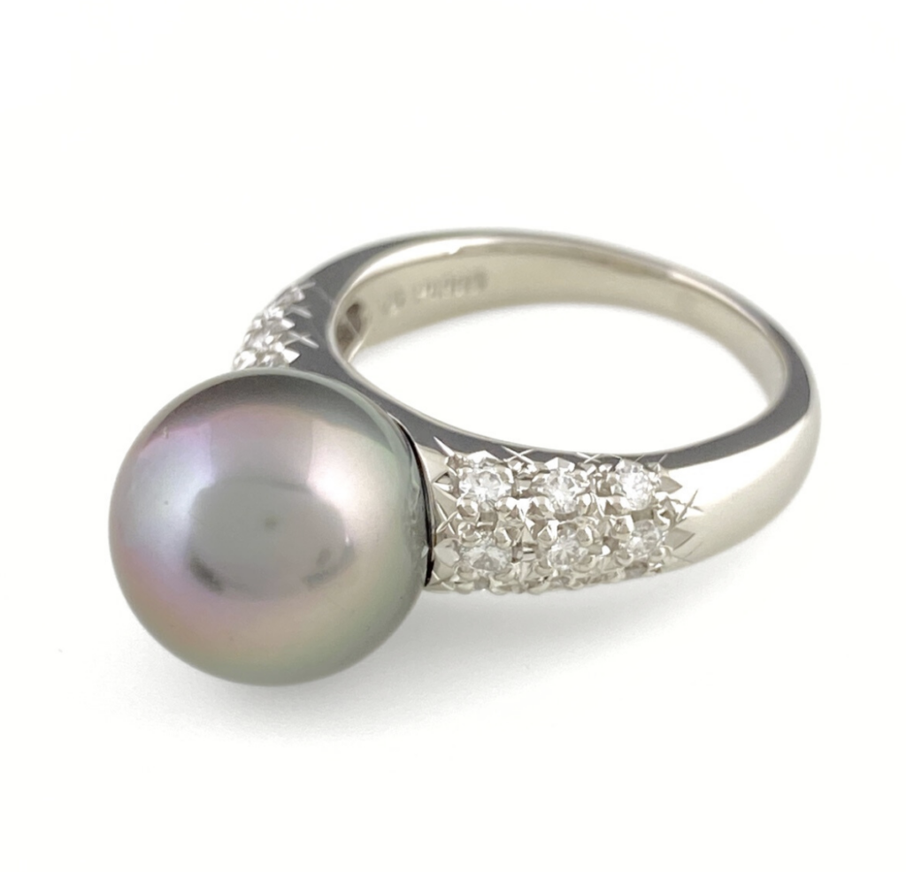 ダイヤ 買取 相模原 ｜ダイヤモンド[タサキ メレダイヤ Pt900 リング]を買取しました。【真珠買取リパール】