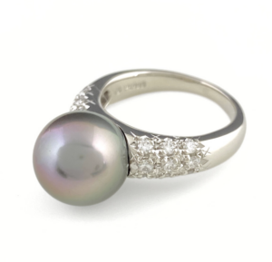 ダイヤ 買取 相模原 ｜ダイヤモンド[タサキ メレダイヤ Pt900 リング]を買取しました。【真珠買取リパール】