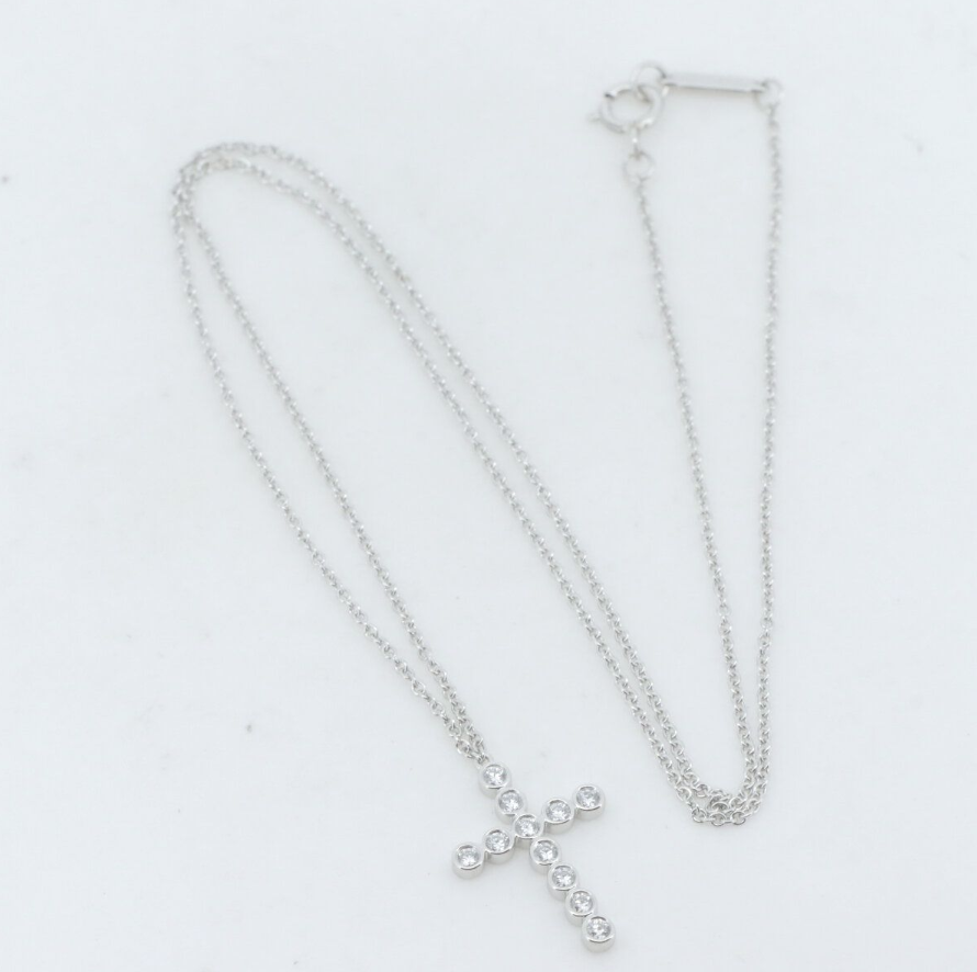 プラチナ 950 相場 ｜ダイヤモンド[ティファニー Pt950 ネックレス]を買取しました。【真珠買取リパール】