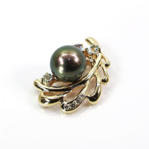 黒真珠 買取 ｜黒蝶真珠[タサキ ペンダントトップ]を買取しました。【真珠買取リパール】